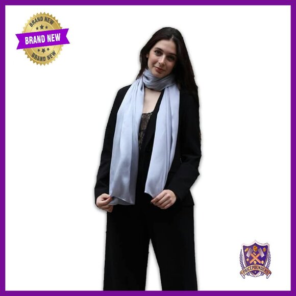 Large Silk Scarf 185x85cm Lightweight Versatile Women's Accessory